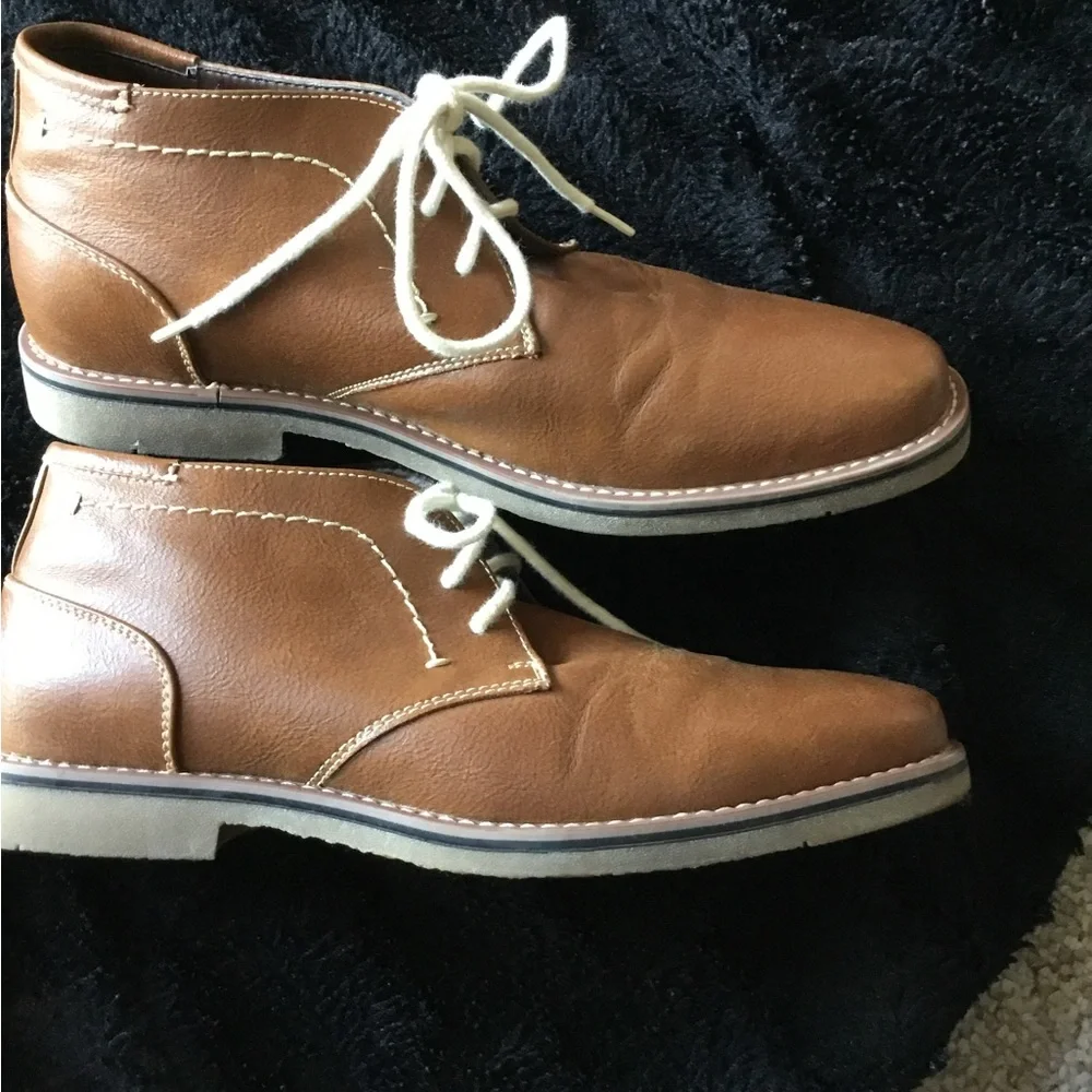 Sonoma Men’s Ledger Size 8 Chukka Boots Brown Lace Up Comfort Casual Shoes